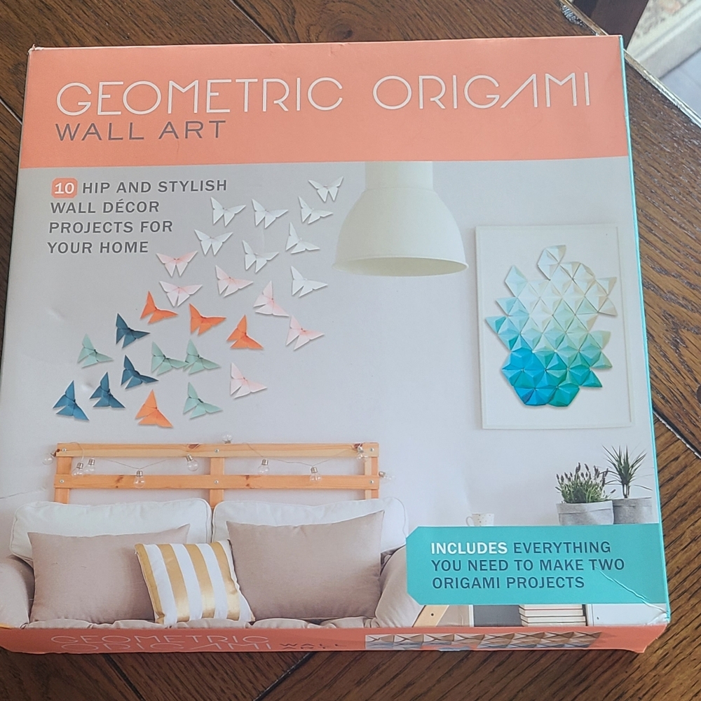 New in box. Geometric Origami Wall Art Kit